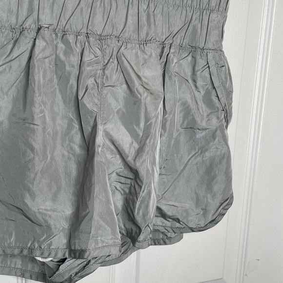 Free People Movement "The Way Home" High Waist Running Shorts in Gray/Silver M - Picture 7 of 14